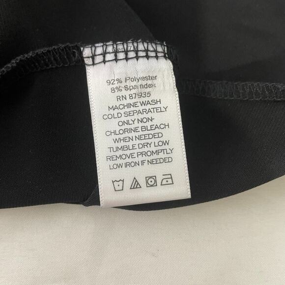 Susan Graver Black Dress Size 2X Stretch Liquid Knit Short Sleeve Minimalist - Picture 4 of 7